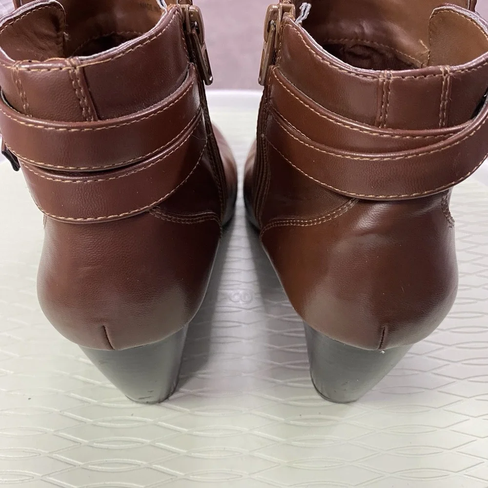 LC Lauren Conrad Angie Bootie Houseleek Hiker Faux-Fur Ankle Boots size 7.5M‎